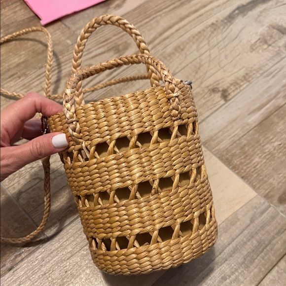 Hat Attack Beige Woven Tote - Picture 3 of 5